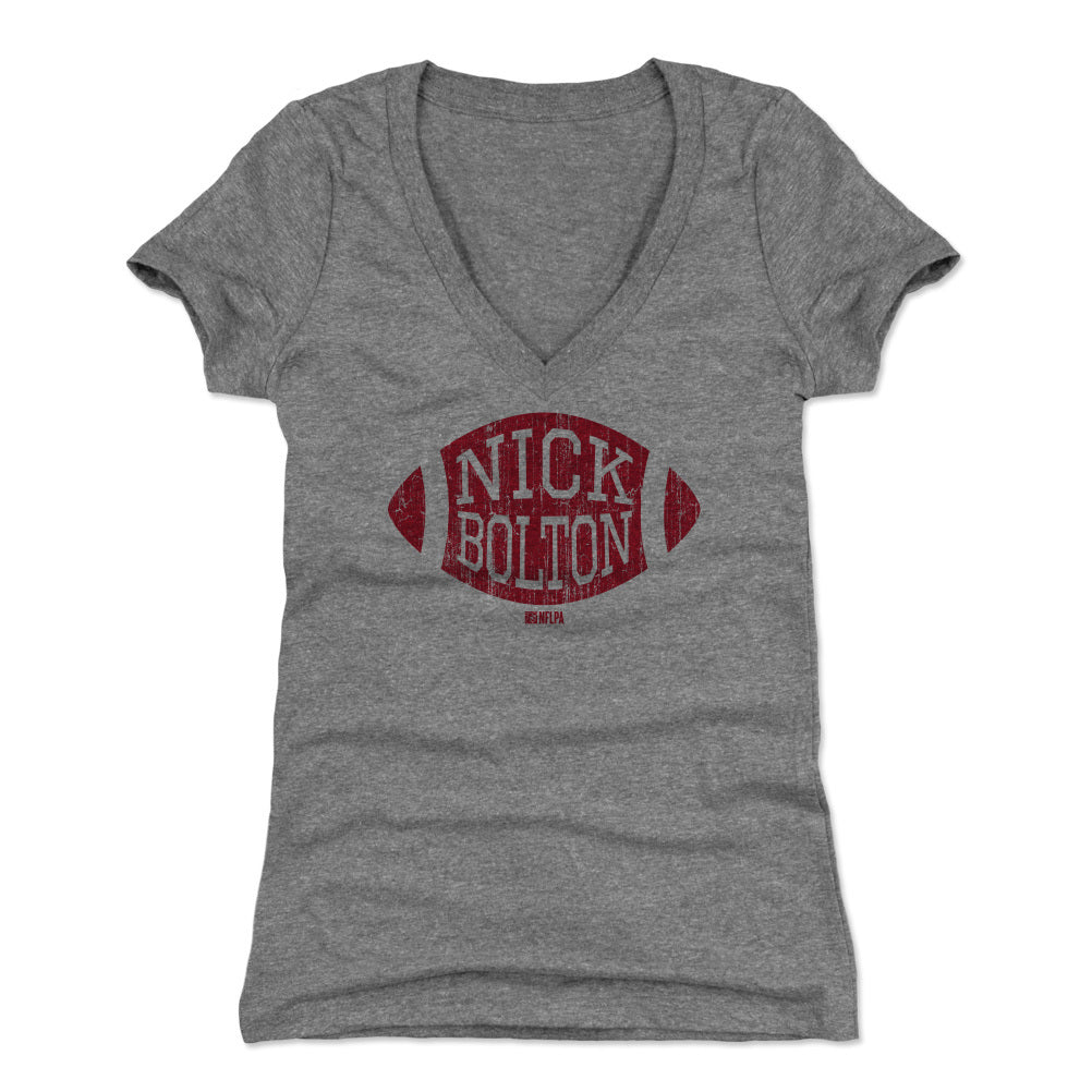 Nick Bolton Women&#39;s V-Neck T-Shirt | 500 LEVEL