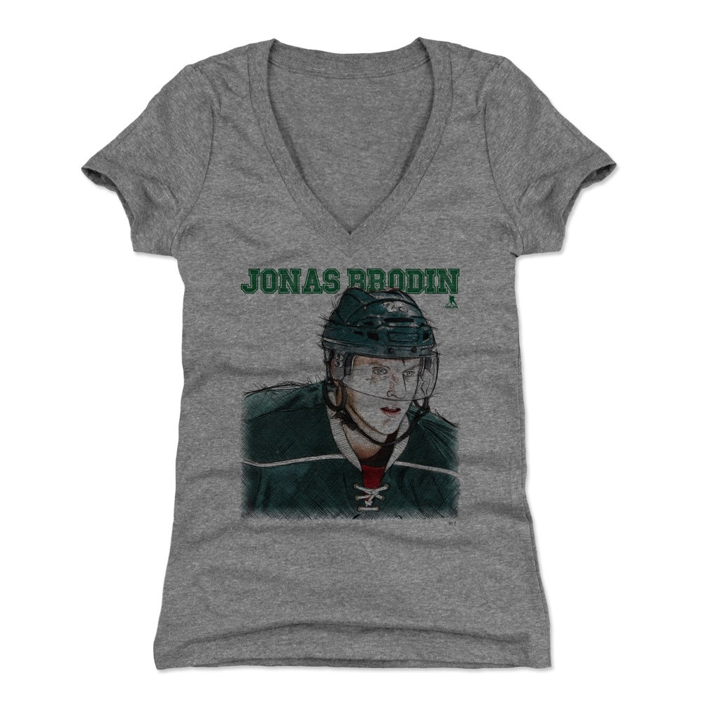 Jonas Brodin Women's V-Neck T-Shirt | 500 LEVEL