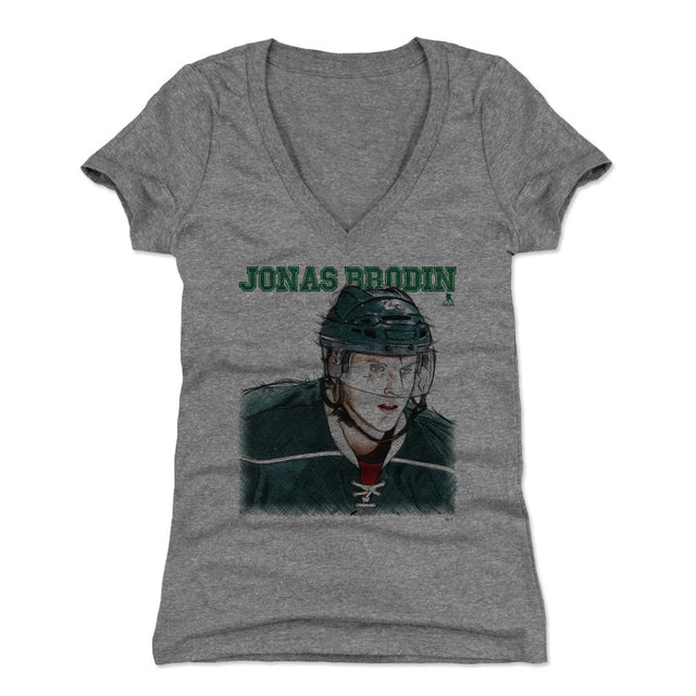 Jonas Brodin Women's V-Neck T-Shirt | 500 LEVEL