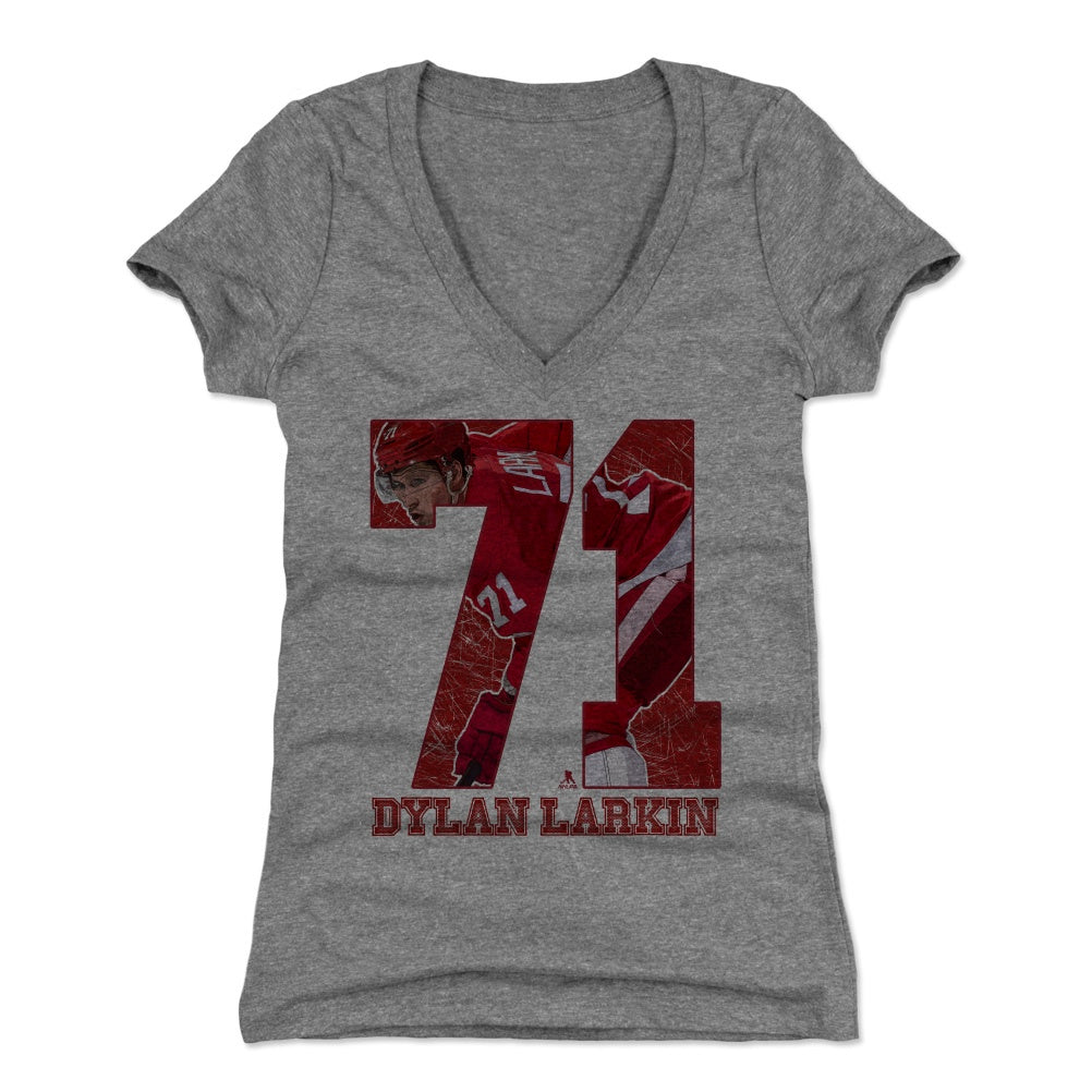 Dylan Larkin Women's V-Neck T-Shirt | 500 LEVEL