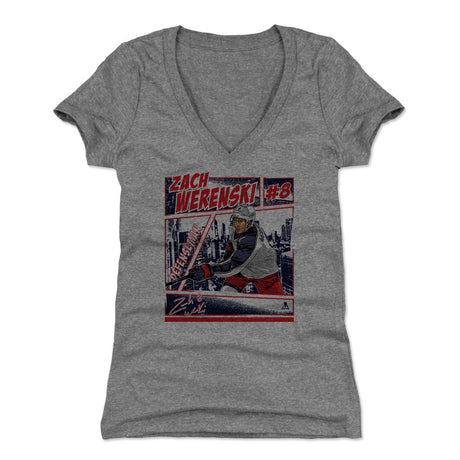 Zach Werenski Women's V-Neck T-Shirt | 500 LEVEL