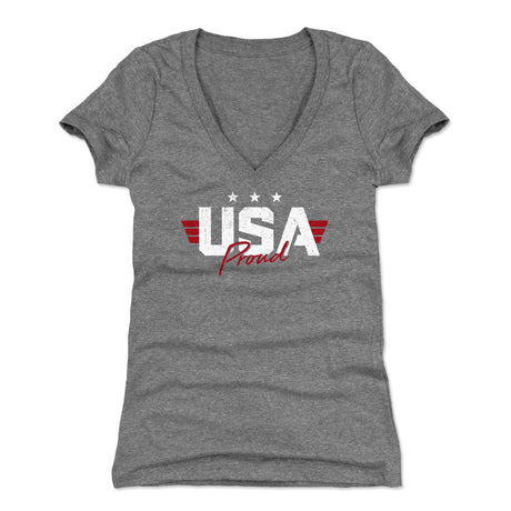 USA Women's V-Neck T-Shirt | 500 LEVEL