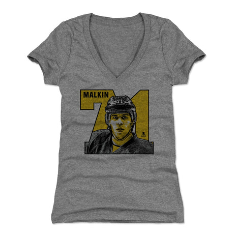 Evgeni Malkin Women's V-Neck T-Shirt | 500 LEVEL
