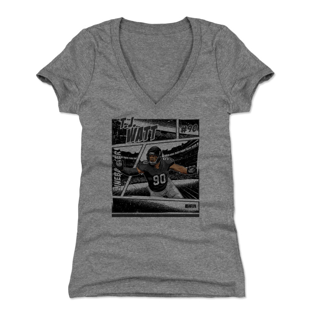 T.J. Watt Women's V-Neck T-Shirt | 500 LEVEL