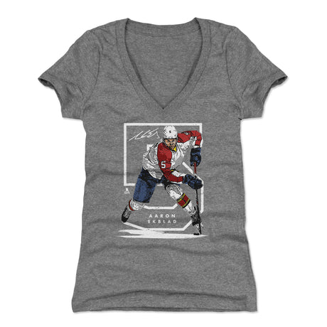Aaron Ekblad Women's V-Neck T-Shirt | 500 LEVEL