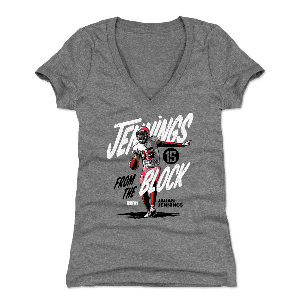 Jauan Jennings Women's V-Neck T-Shirt | 500 LEVEL