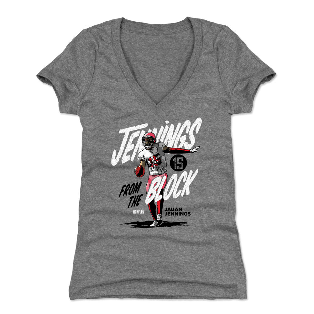 Jauan Jennings Women&#39;s V-Neck T-Shirt | 500 LEVEL