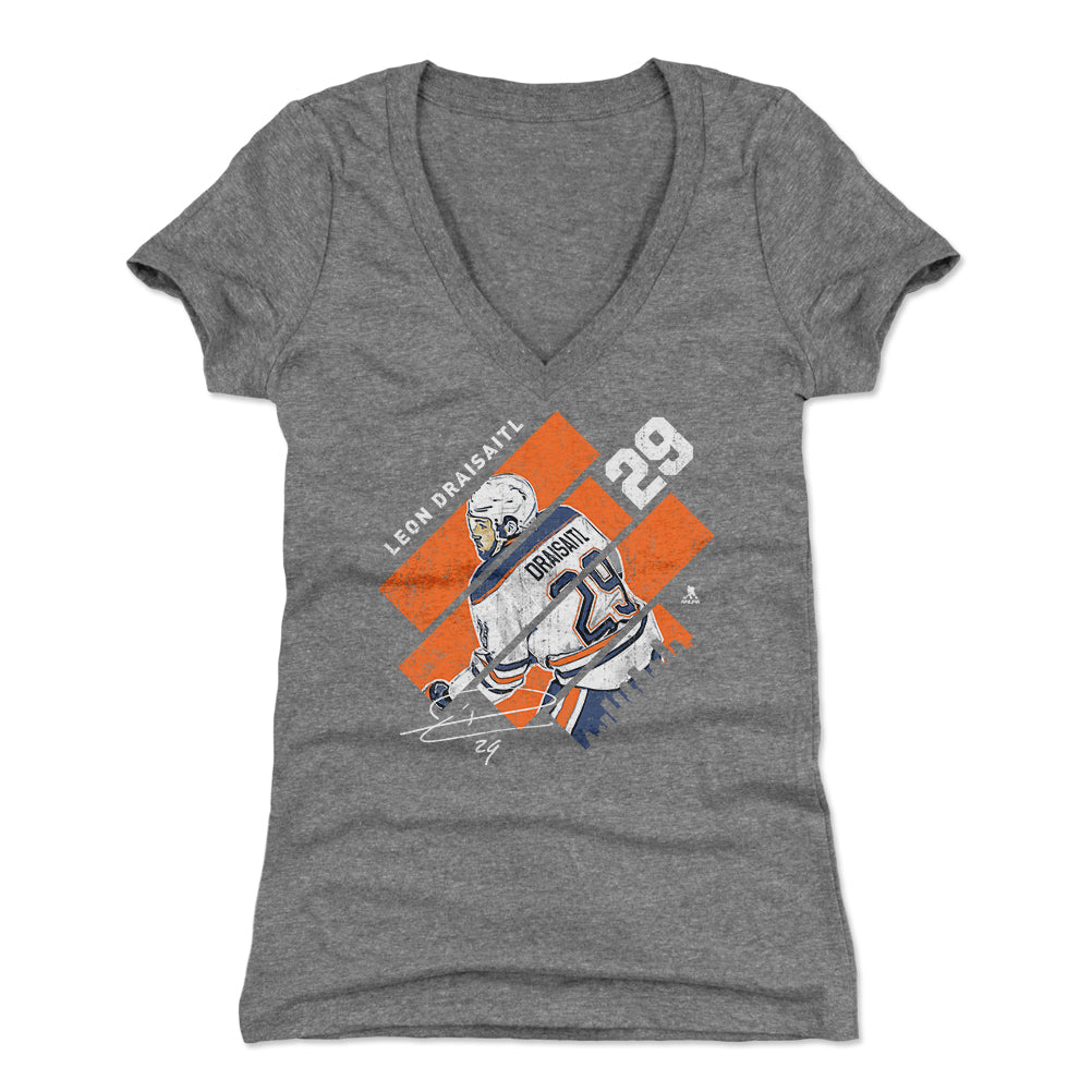 Leon Draisaitl Women's V-Neck T-Shirt | 500 LEVEL