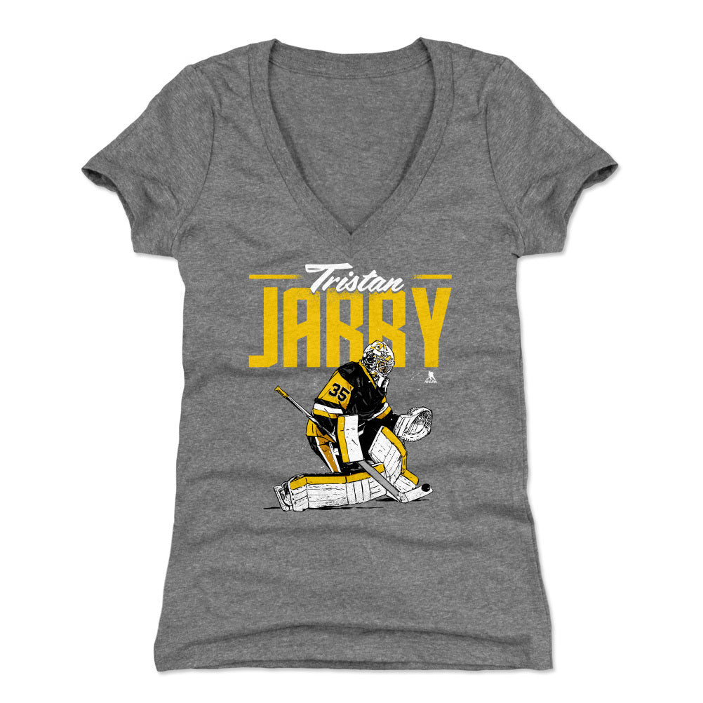 Tristan Jarry Women&#39;s V-Neck T-Shirt | 500 LEVEL