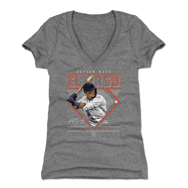 Javier Baez Women's V-Neck T-Shirt | 500 LEVEL