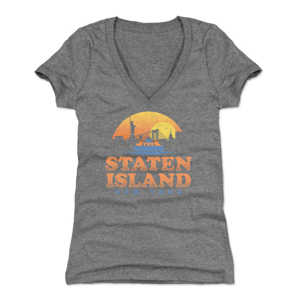 Staten Island Women's V-Neck T-Shirt | 500 LEVEL