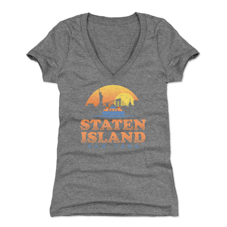 Staten Island Women's V-Neck T-Shirt | 500 LEVEL