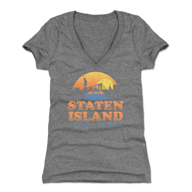 Staten Island Women's V-Neck T-Shirt | 500 LEVEL