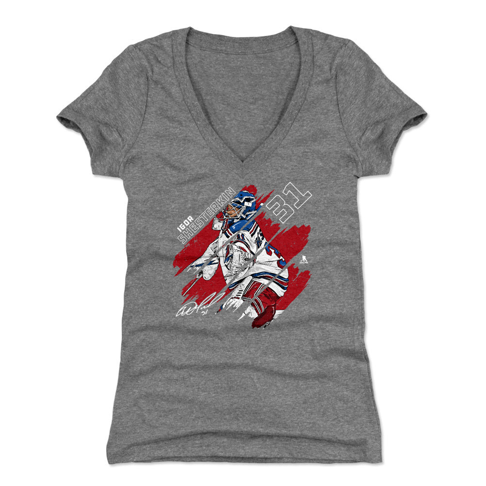 Igor Shesterkin Women's V-Neck T-Shirt | 500 LEVEL