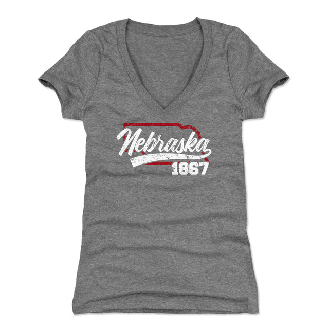 Nebraska Women's V-Neck T-Shirt | 500 LEVEL