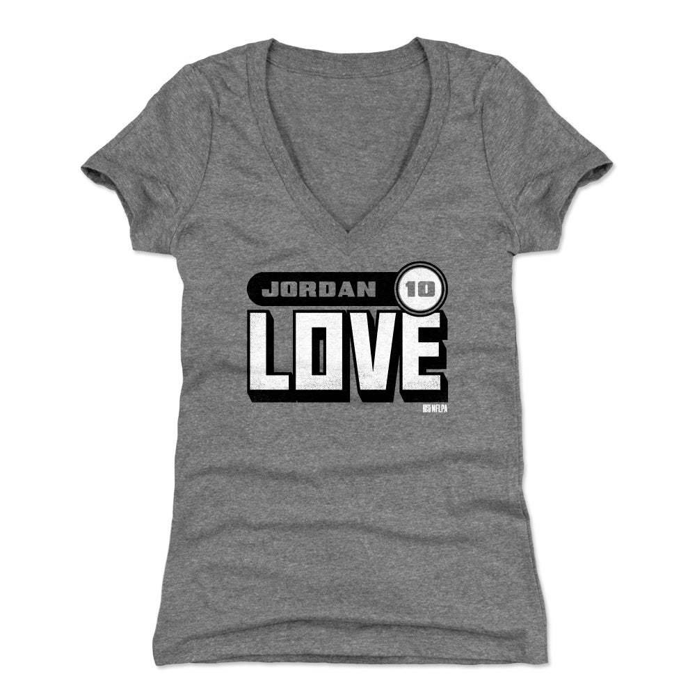 Jordan Love Women's V-Neck T-Shirt | 500 LEVEL
