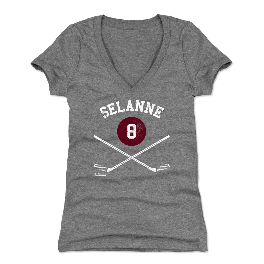 Teemu Selanne Women's V-Neck T-Shirt | 500 LEVEL