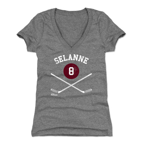 Teemu Selanne Women's V-Neck T-Shirt | 500 LEVEL