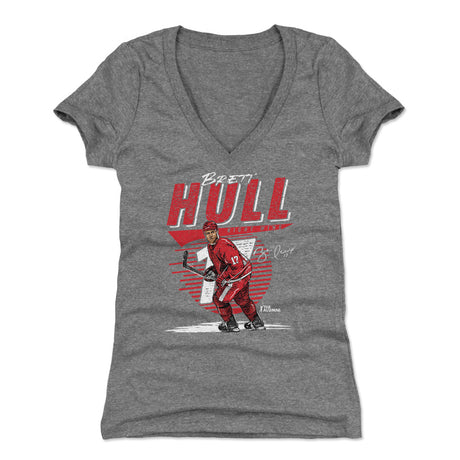 Brett Hull Women's V-Neck T-Shirt | 500 LEVEL