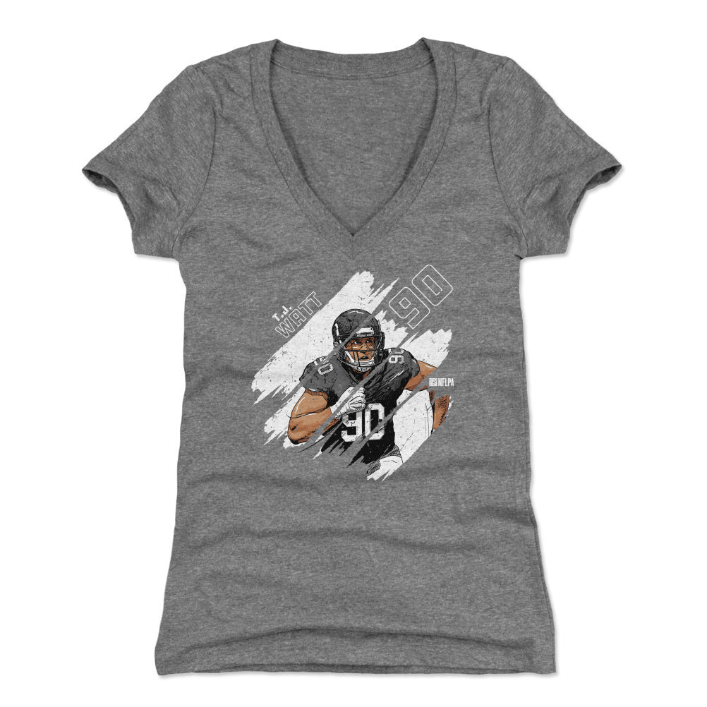 T.J. Watt Women's V-Neck T-Shirt | 500 LEVEL