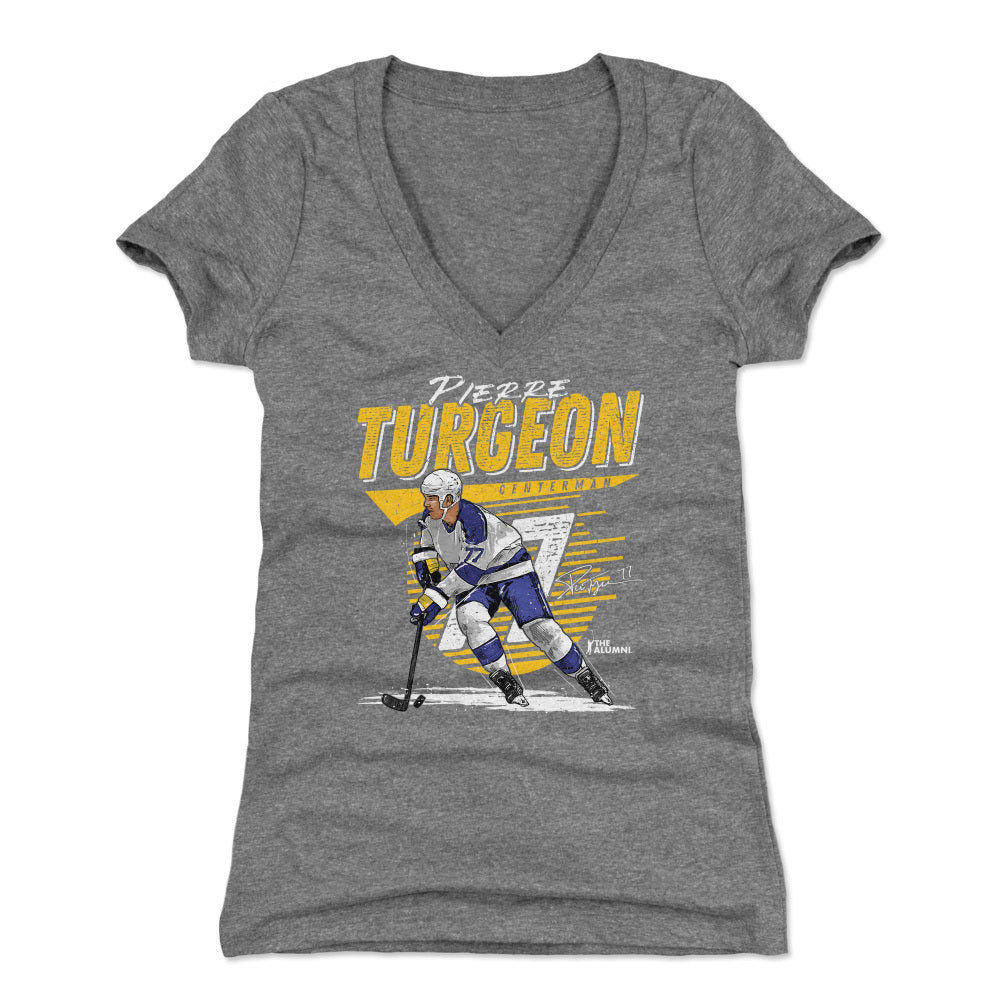 Pierre Turgeon Women's V-Neck T-Shirt | 500 LEVEL