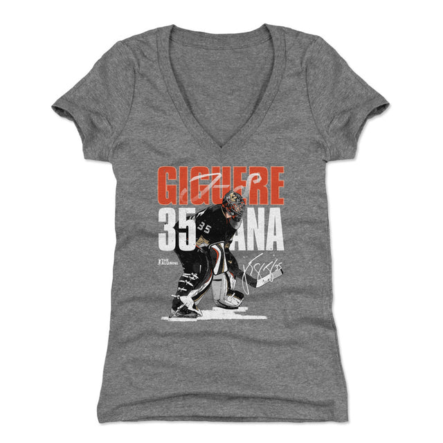 Jean-Sebastien Giguere Women's V-Neck T-Shirt | 500 LEVEL