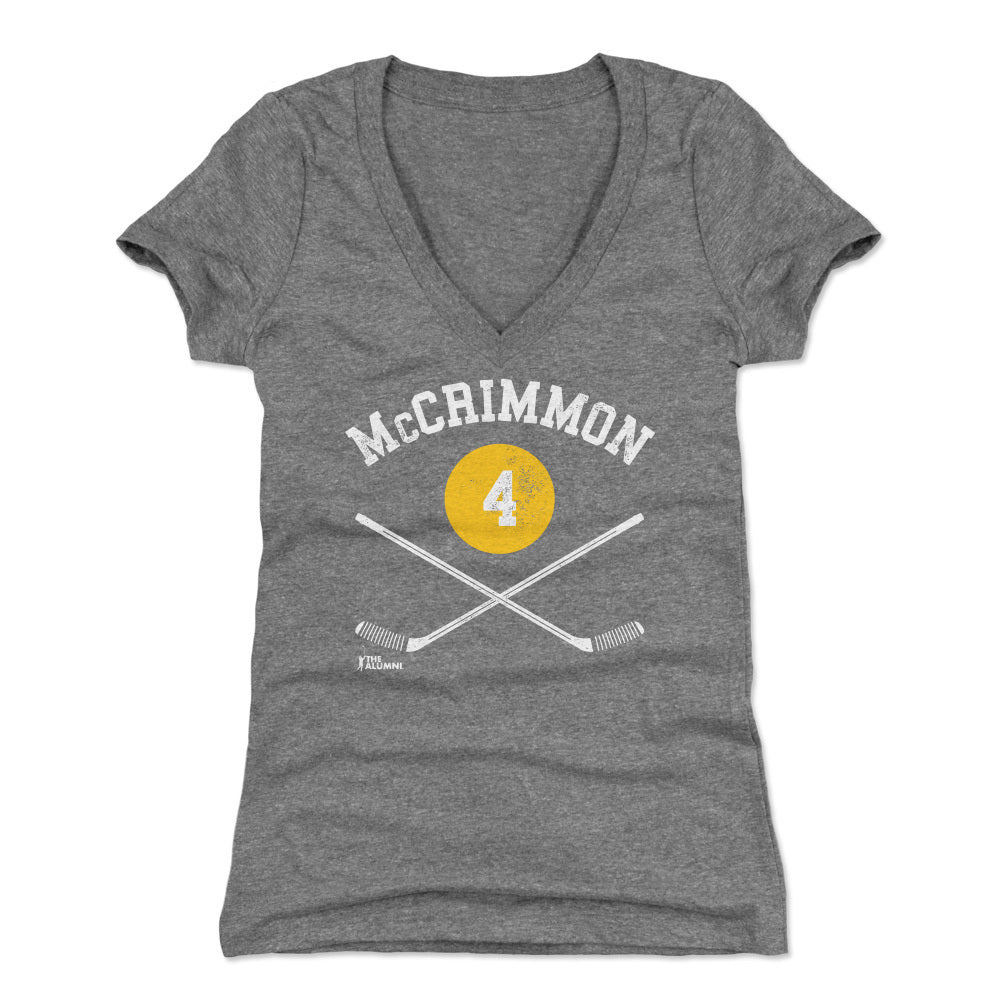 Brad McCrimmon Women's V-Neck T-Shirt | 500 LEVEL