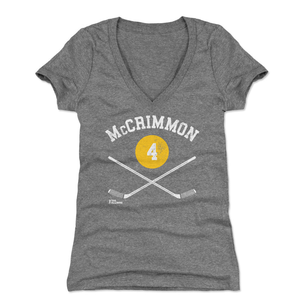 Brad McCrimmon Women&#39;s V-Neck T-Shirt | 500 LEVEL