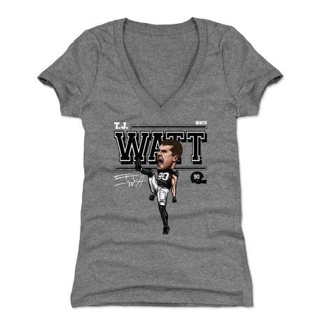 T.J. Watt Women's V-Neck T-Shirt | 500 LEVEL