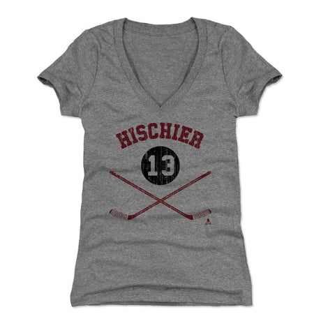 Nico Hischier Women's V-Neck T-Shirt | 500 LEVEL