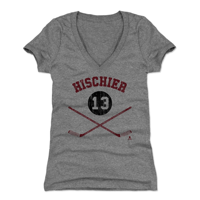 Nico Hischier Women's V-Neck T-Shirt | 500 LEVEL