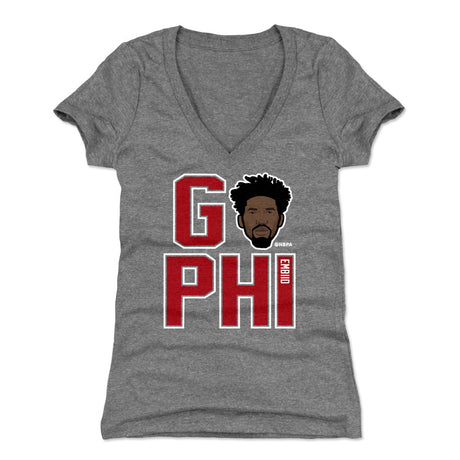 Joel Embiid Women's V-Neck T-Shirt | 500 LEVEL