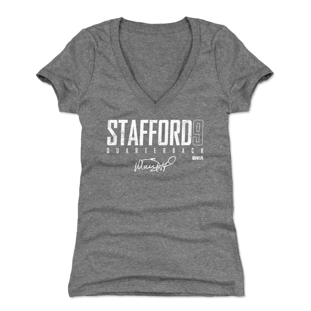 Matthew Stafford Women's V-Neck T-Shirt | 500 LEVEL
