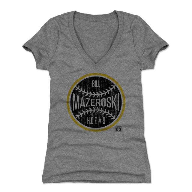 Bill Mazeroski Women's V-Neck T-Shirt | 500 LEVEL