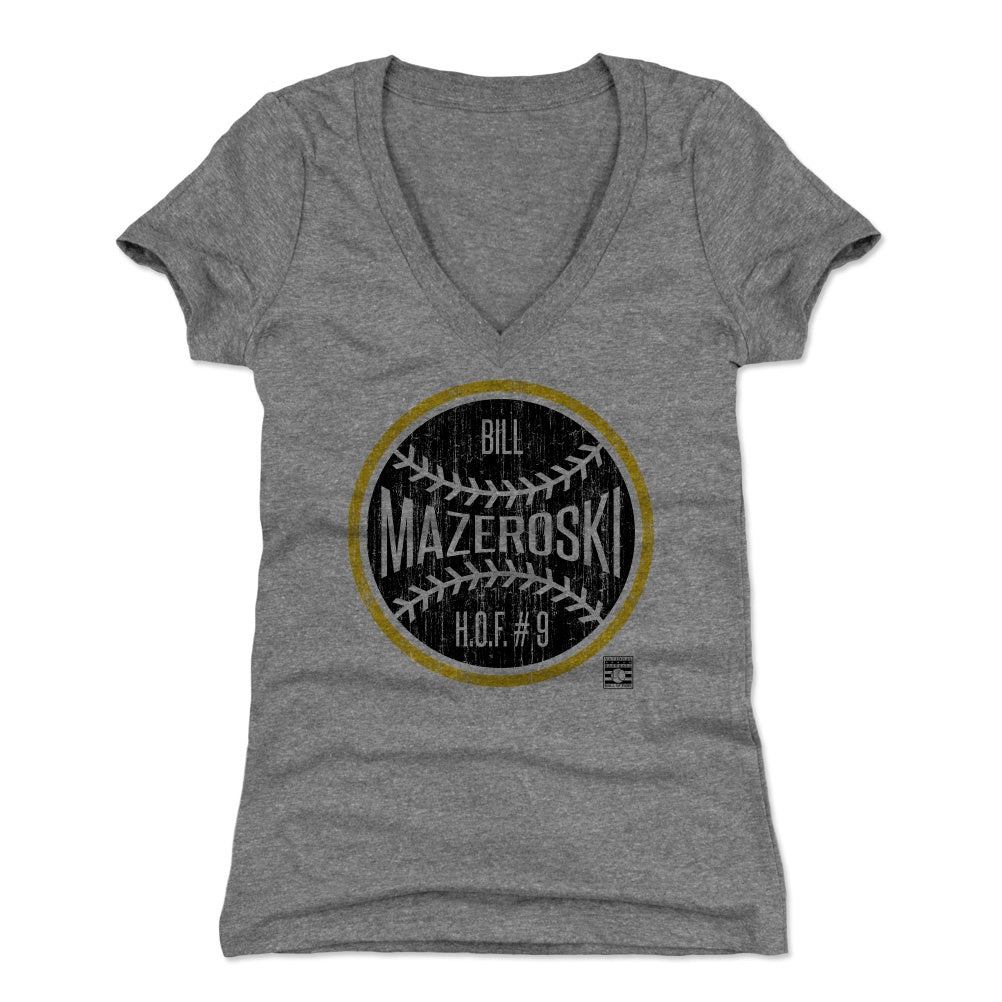 Bill Mazeroski Women&#39;s V-Neck T-Shirt | 500 LEVEL