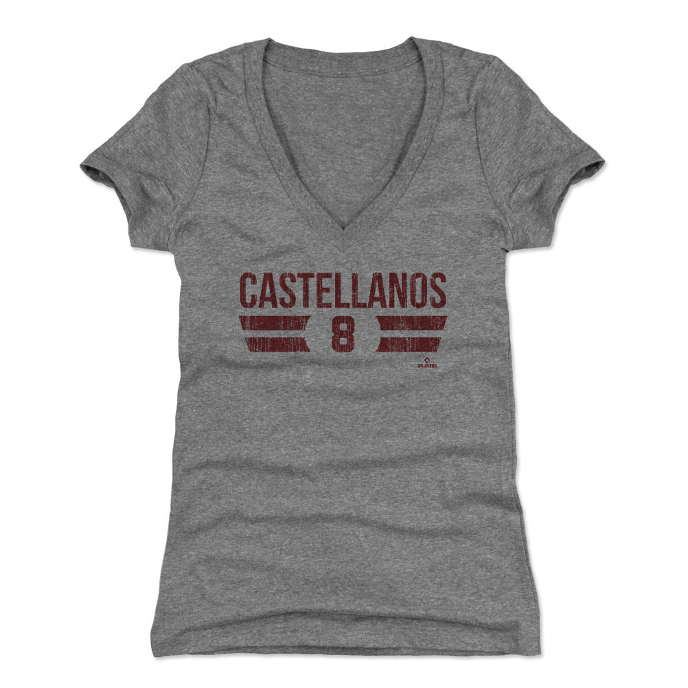 Nick Castellanos Women's V-Neck T-Shirt | 500 LEVEL