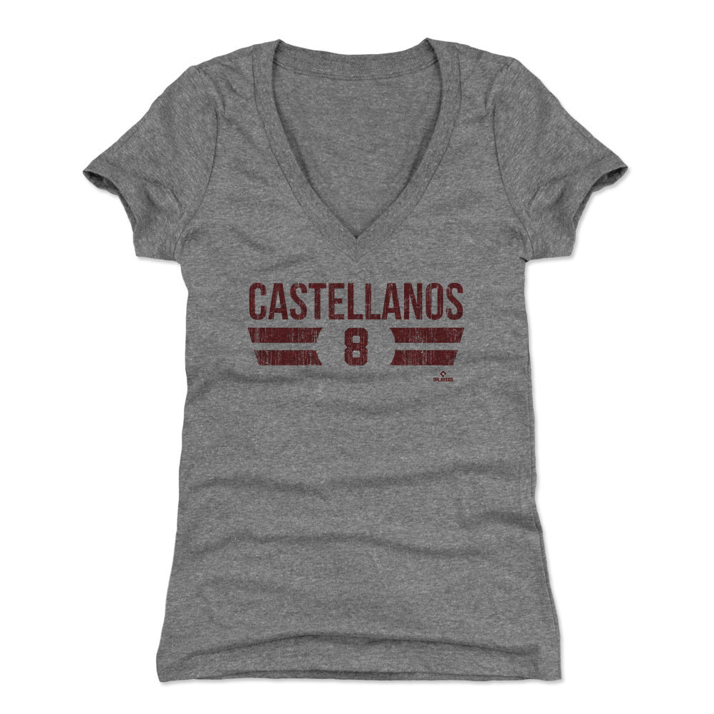 Nick Castellanos Women&#39;s V-Neck T-Shirt | 500 LEVEL