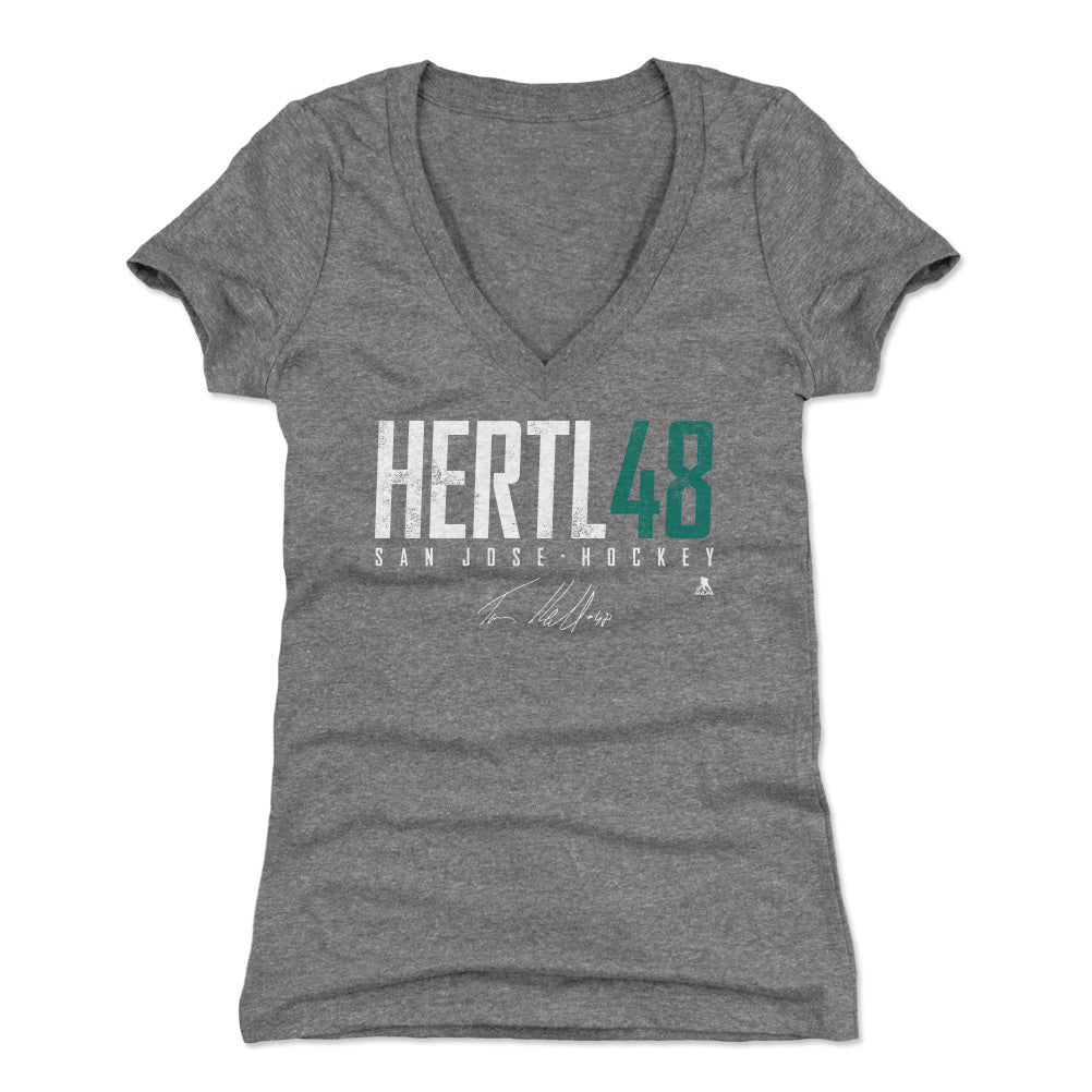 Tomas Hertl Women&#39;s V-Neck T-Shirt | 500 LEVEL