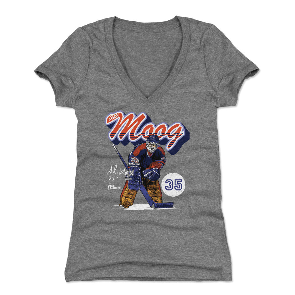 Andy Moog Women's V-Neck T-Shirt | 500 LEVEL