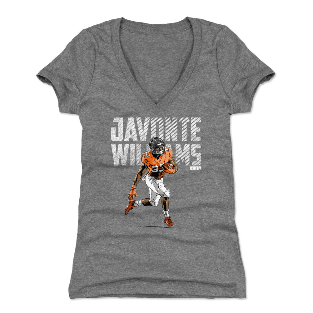 Javonte Williams Women&#39;s V-Neck T-Shirt | 500 LEVEL