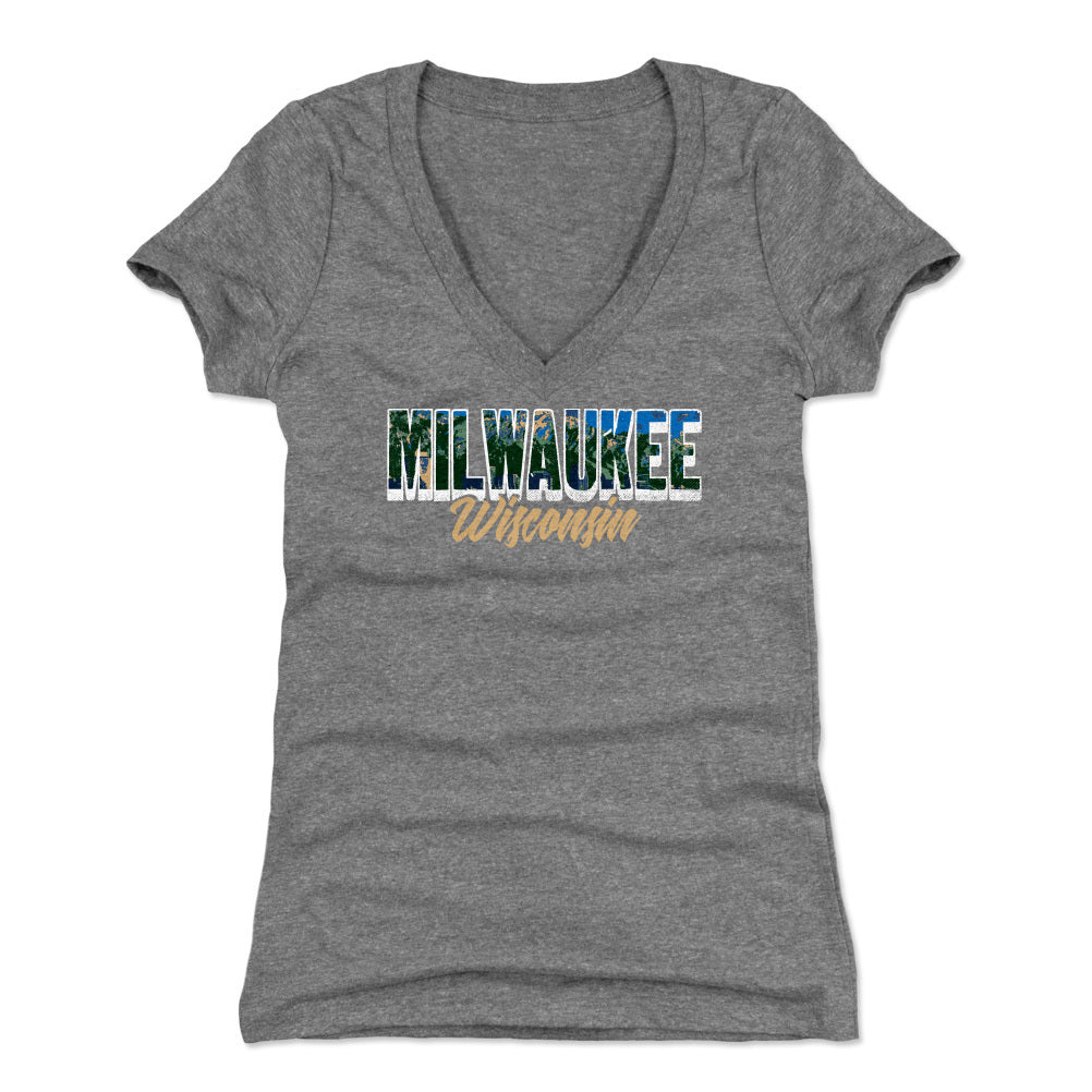 Milwaukee Women&#39;s V-Neck T-Shirt | 500 LEVEL