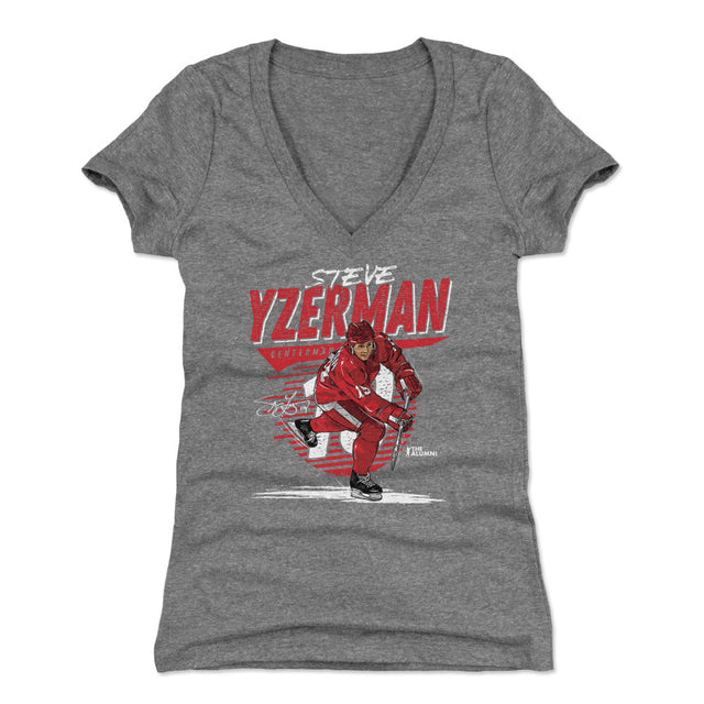 Steve Yzerman Women's V-Neck T-Shirt | 500 LEVEL