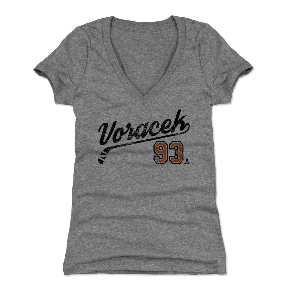 Jakub Voracek Women&#39;s V-Neck T-Shirt | 500 LEVEL