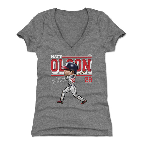 Matt Olson Women's V-Neck T-Shirt | 500 LEVEL