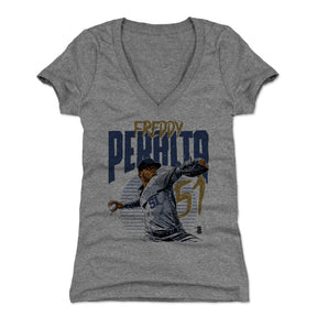 Freddy Peralta Women's V-Neck T-Shirt | 500 LEVEL