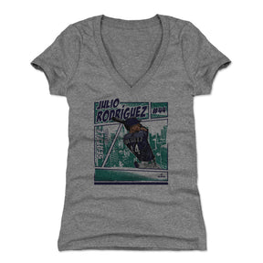 Julio Rodriguez Women's V-Neck T-Shirt | 500 LEVEL