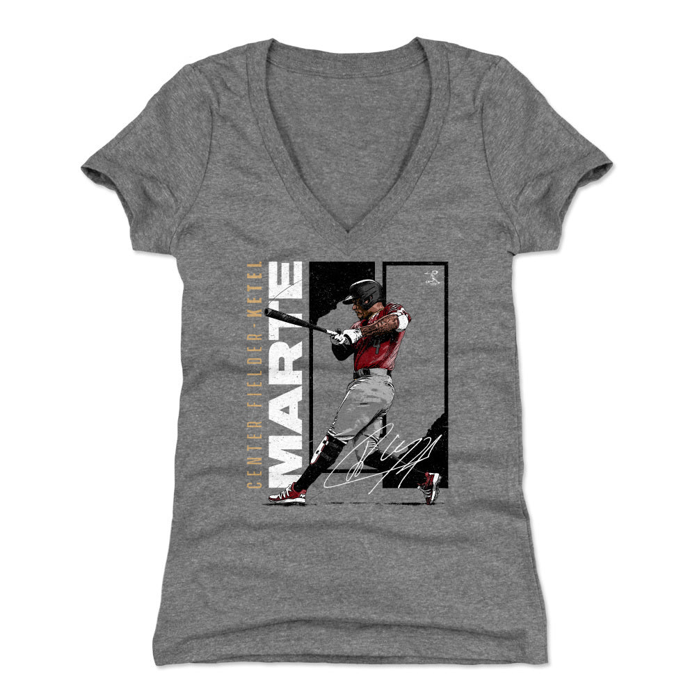 Ketel Marte Women's V-Neck T-Shirt | 500 LEVEL