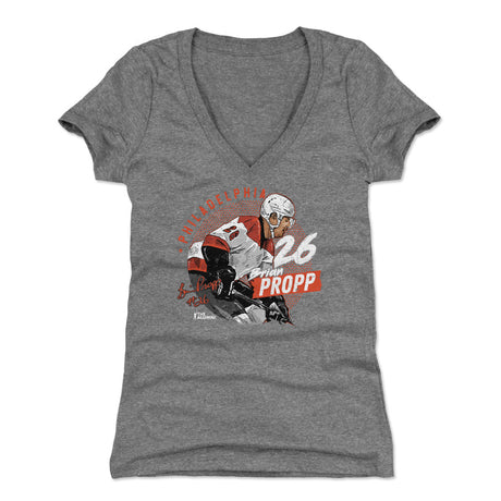Brian Propp Women's V-Neck T-Shirt | 500 LEVEL