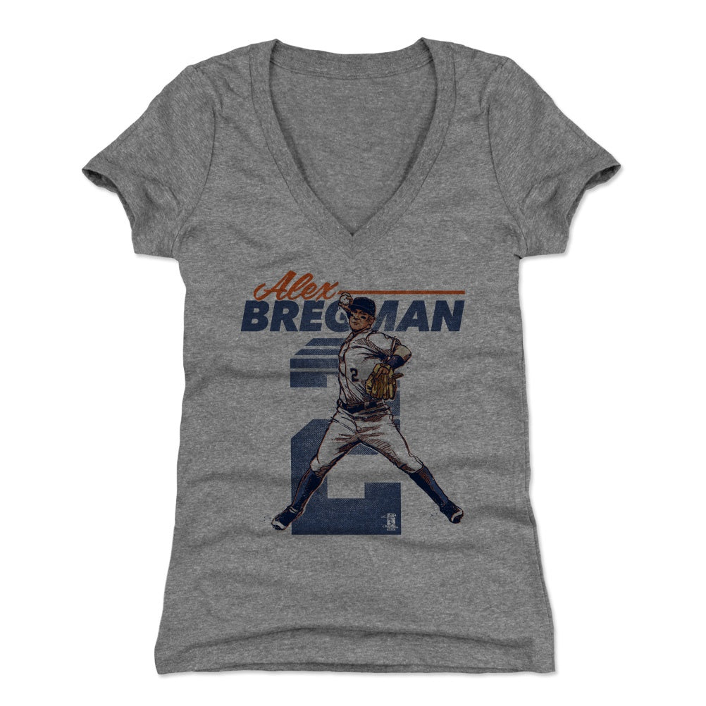 Alex Bregman Women&#39;s V-Neck T-Shirt | 500 LEVEL