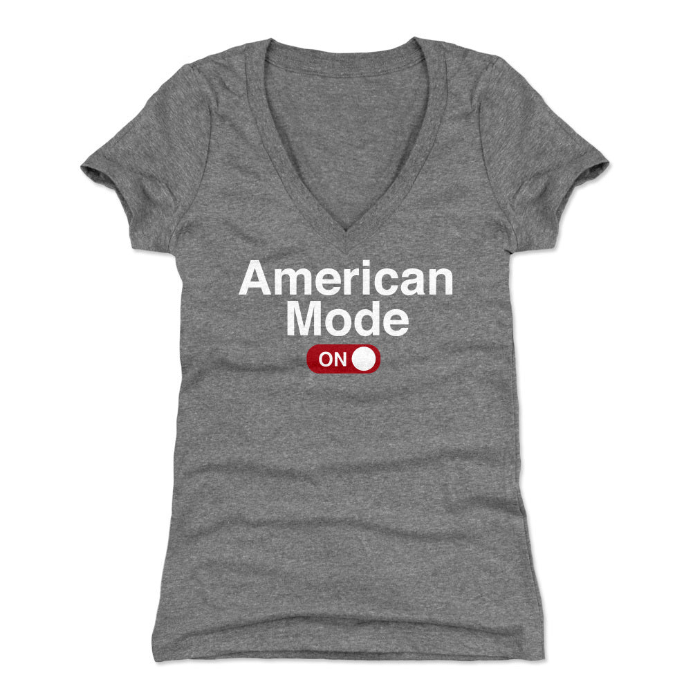 Funny USA Women's V-Neck T-Shirt | 500 LEVEL